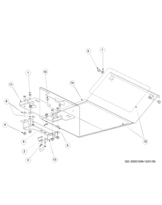Part Location Diagram of 02001598 Cub Cadet Floor Panel Assembly